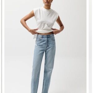 Pistola Light Blue Straight Leg Jeans